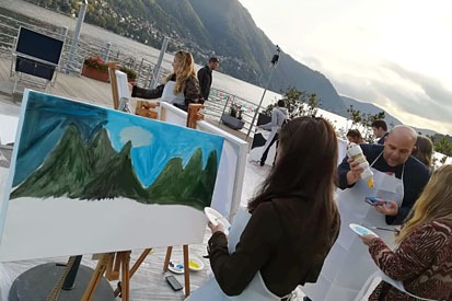paiting attivita di team lago di como paiting attivita di team lago di como